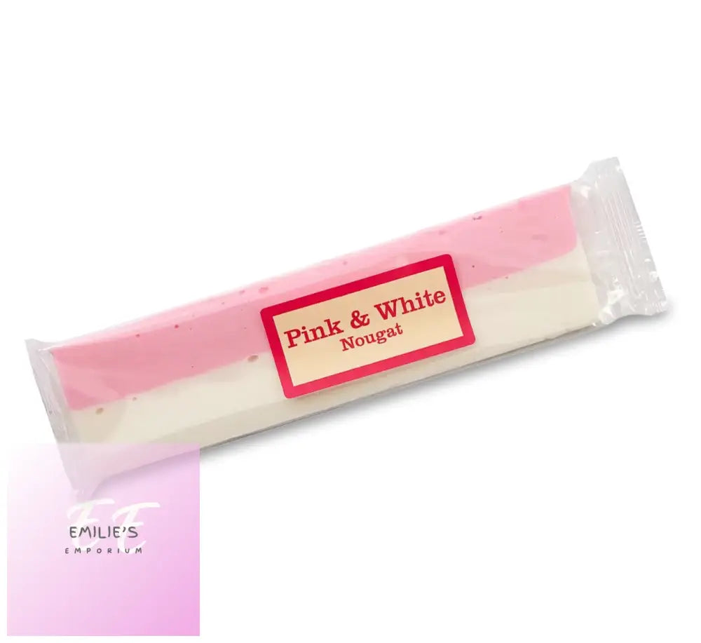 Pink & White Nougat Bars - Single