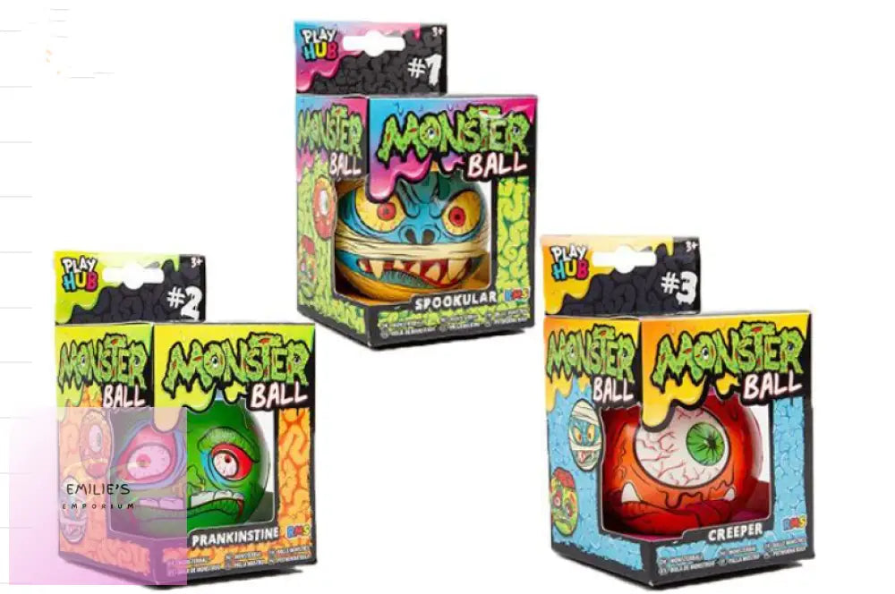 Play Hub 65Mm Creepy Monster Ball...assorted Designs Picked At Random