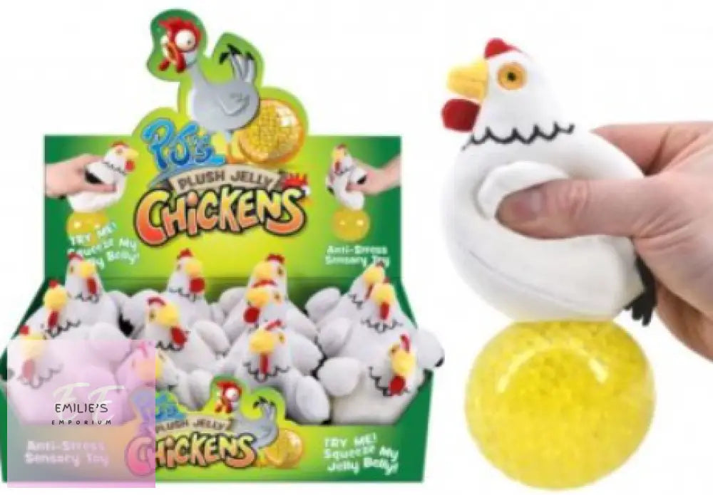 Plush Jelly Squeezers - Chicken X12