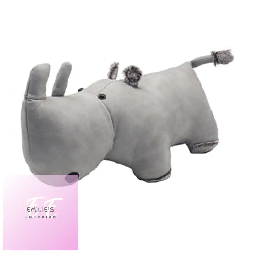 Plush Rhino Doorstop