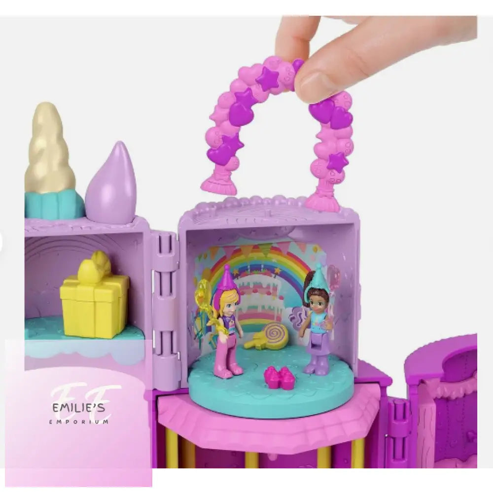 Polly Pocket 2-In-1 Unicorn Playset Birthday Spin N’ Surprise