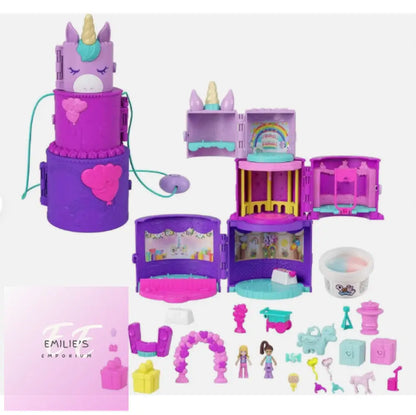 Polly Pocket 2-In-1 Unicorn Playset Birthday Spin N’ Surprise