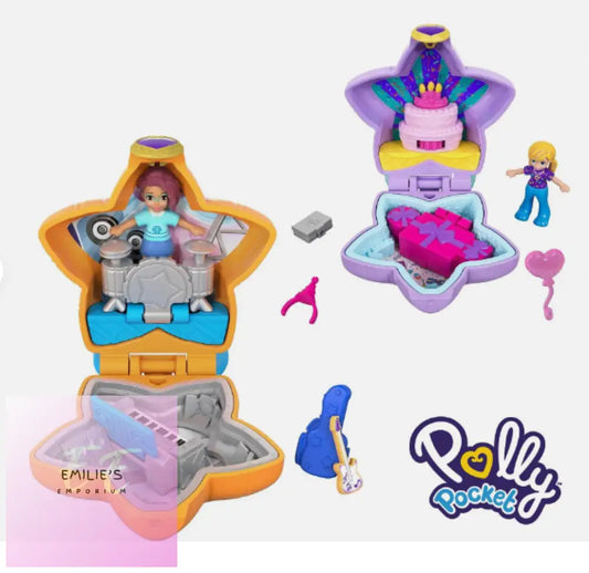 Polly Pocket Tiny Places Compact Playset Set Of 2
