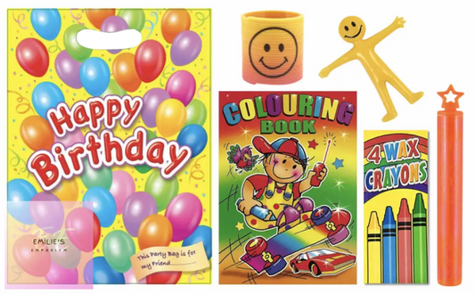 Pre Filled Party Bag - Happy Birthday 5 Items