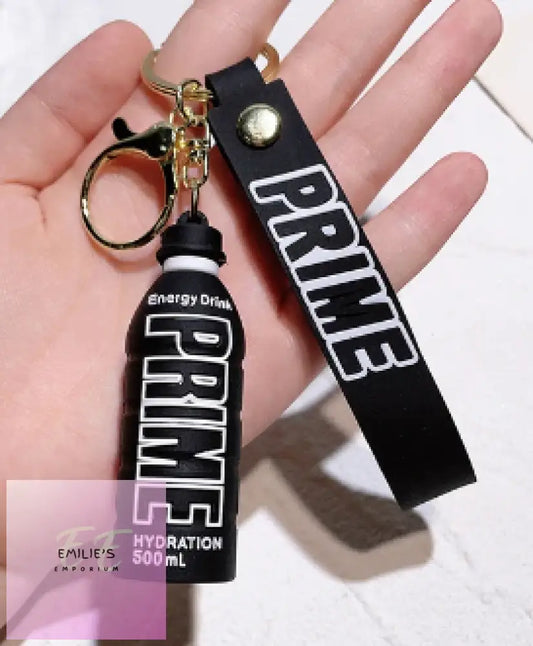 Prime Bottles Key Rings- Choices Black