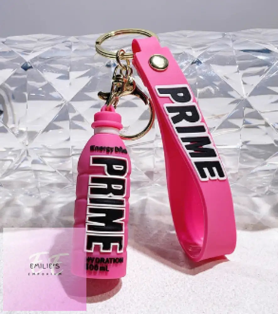 Prime Bottles Key Rings- Choices Pink