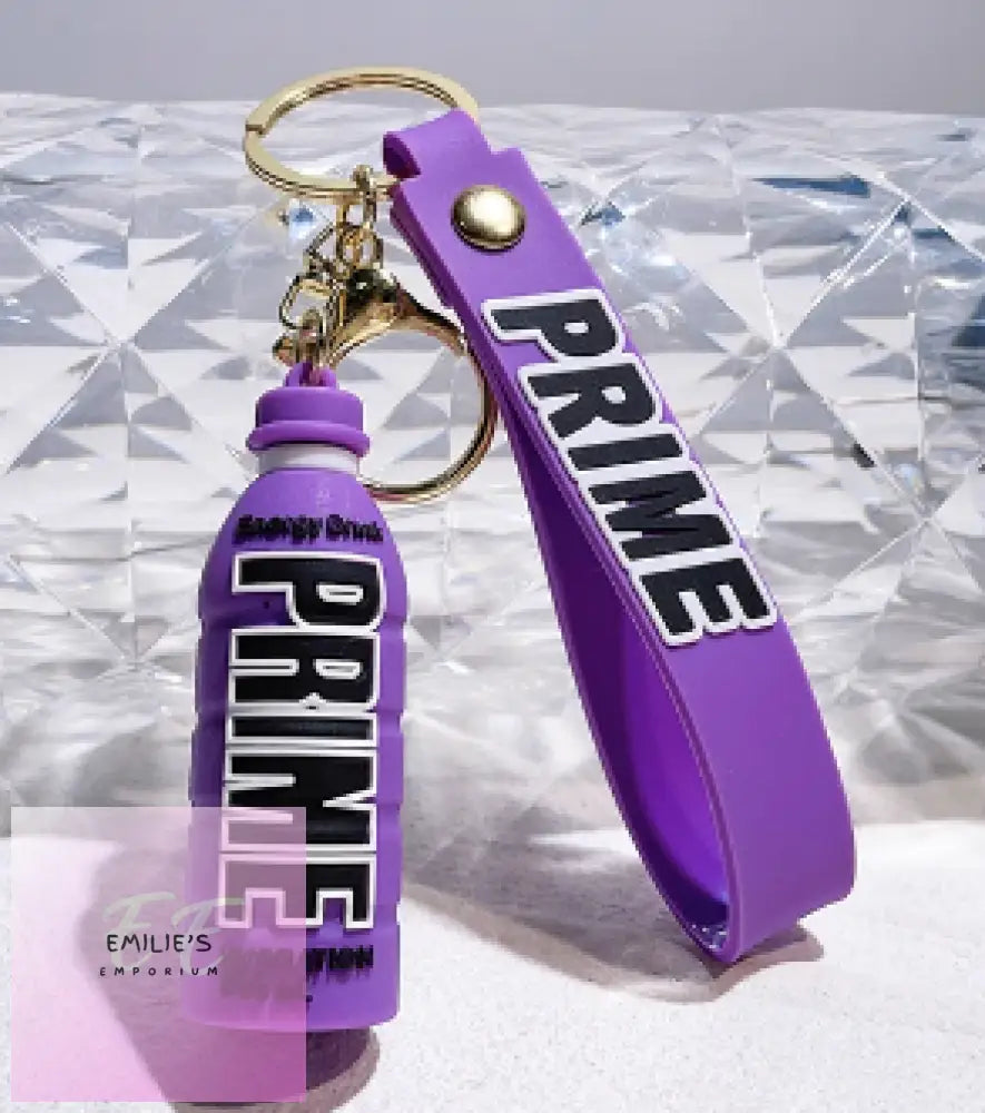 Prime Bottles Key Rings- Choices Purple