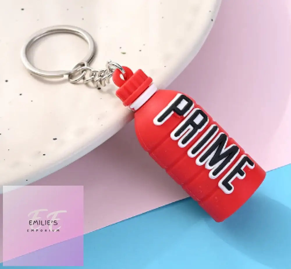 Prime Bottles Key Rings- Choices Red