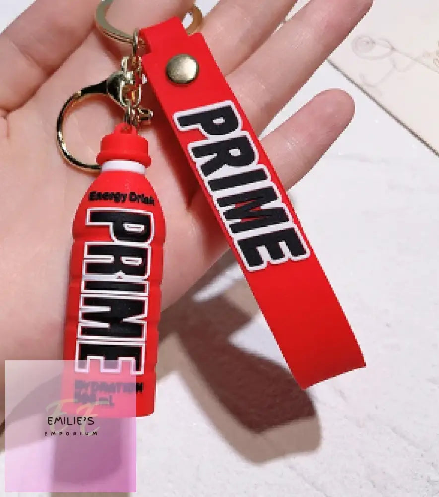 Prime Bottles Key Rings- Choices Red