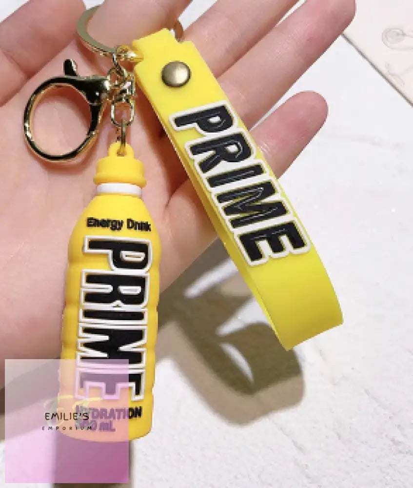 Prime Bottles Key Rings- Choices Yellow