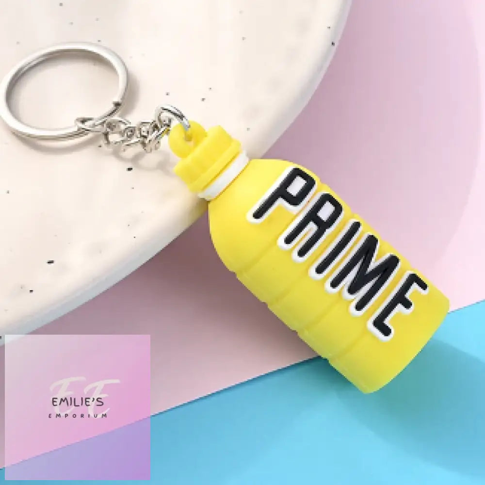 Prime Bottles Key Rings- Choices Yellow