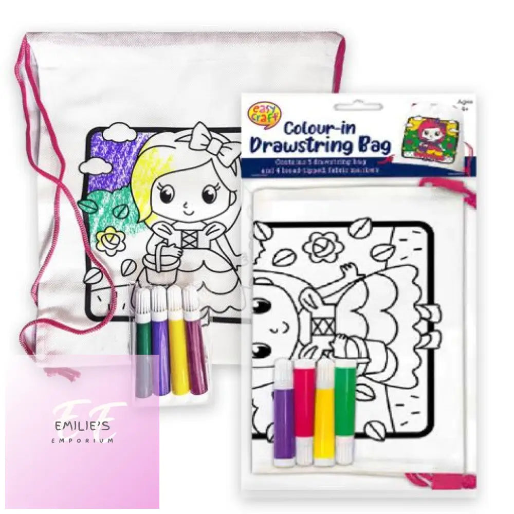 Princess Colour In Drawstring Bag Kit