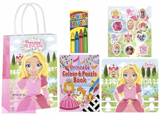 Princess Pre Filled Party Gift Bag - 4 Items