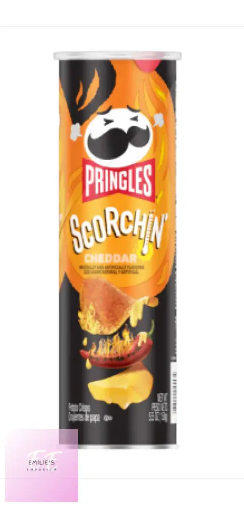 Pringles Scorchin’ Cheddar - 156G [Canadian]