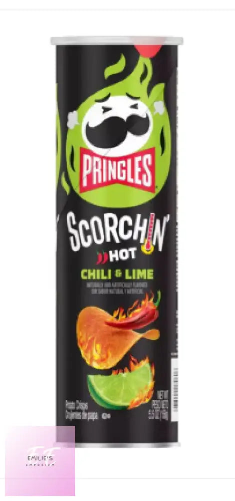 Pringles Scorchin Hot Chilli & Lime - 5.5Oz (158G)