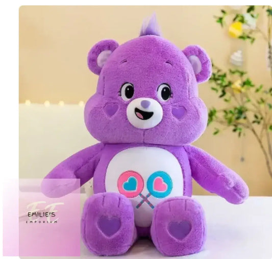 Purple Care Bear Plush Toy 35Cm
