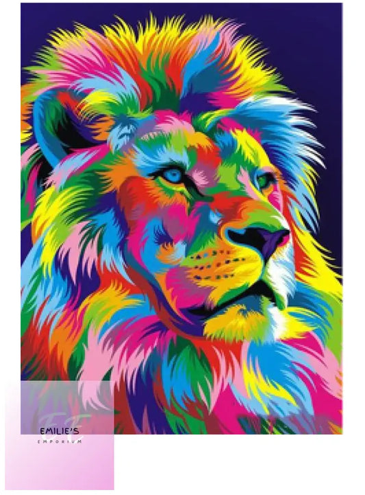 Rainbow Lion Diamond Art