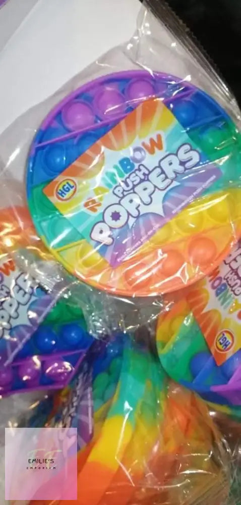 Rainbow Push Poppers (Pop It)