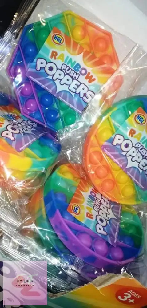 Rainbow Push Poppers (Pop It)