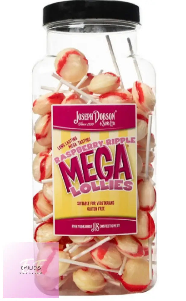 Raspberry Ripple Mega Lolly (Dobsons) 90 Count