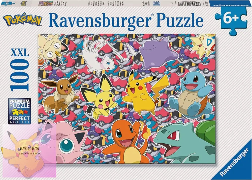 Ravensburger Pokemon Ready To Battle! 100 Xxl Piece Jigsaw Puzzle