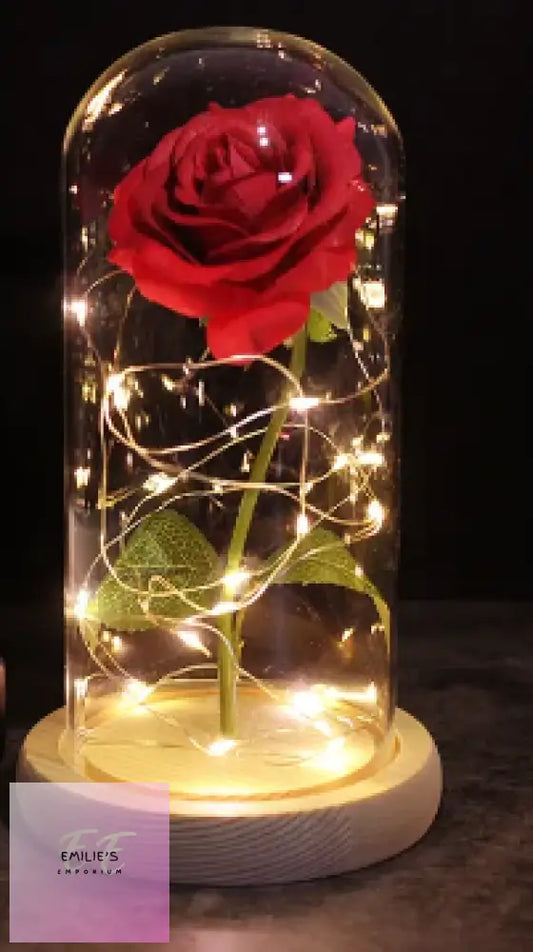 Red Rose Galaxy Artificial Flowers Beauty And The Beast