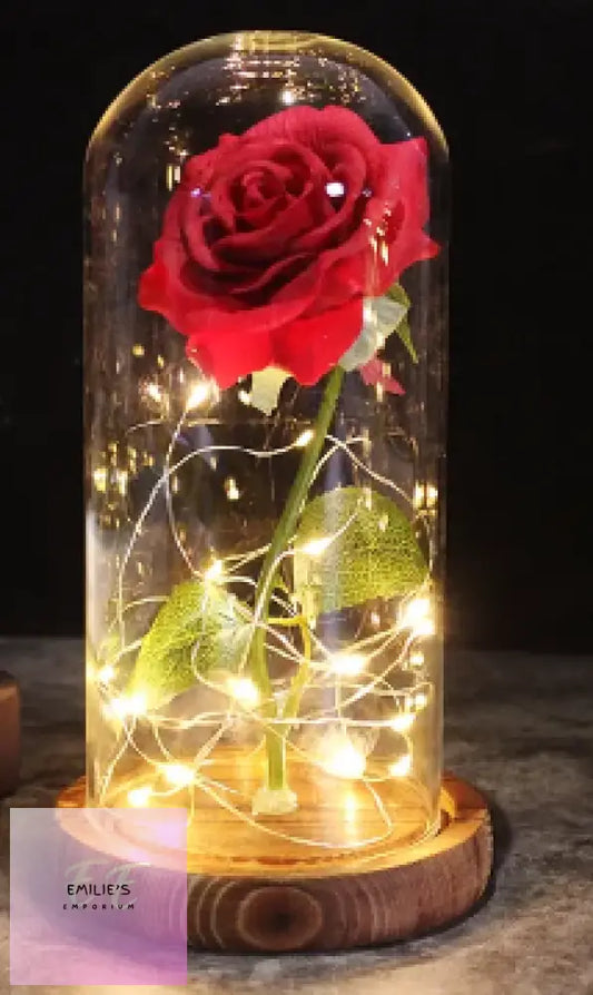 Red Rose Galaxy Artificial Flowers Beauty And The Beast