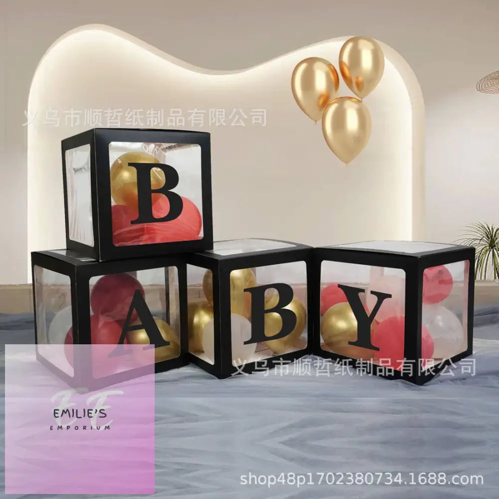 Set Of 4 - Baby Balloon Box