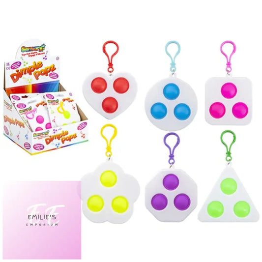 Shapes Dimple Pops Sensory Toy - Assorted