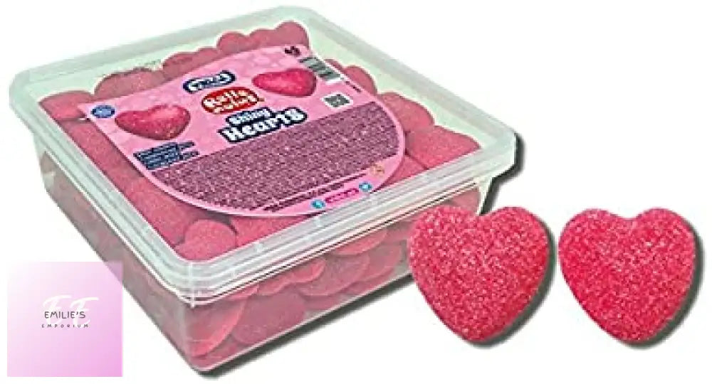 Shiny Red Hearts (Vidal) 65 Count Tub