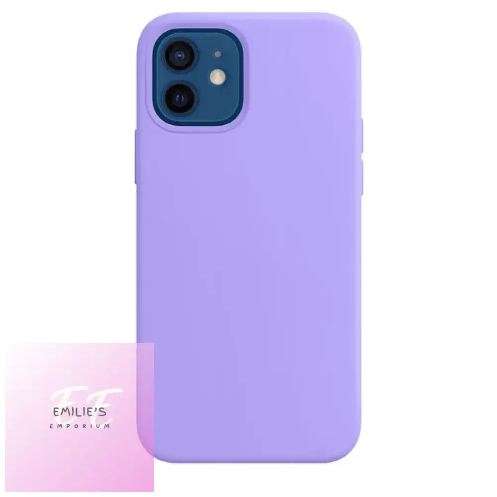 Silicone Phone Cases For Iphone - Choice Of Design And Phone Light Purple / 11