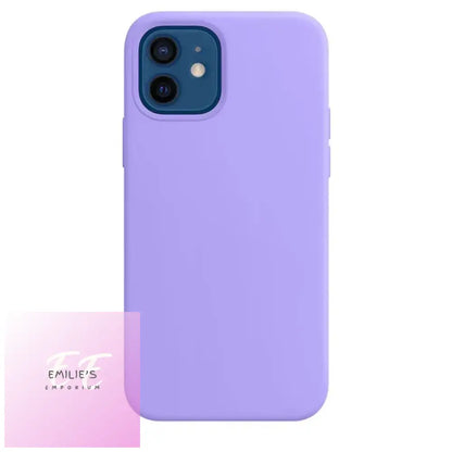 Silicone Phone Cases For Iphone - Choice Of Design And Phone Light Purple / 15