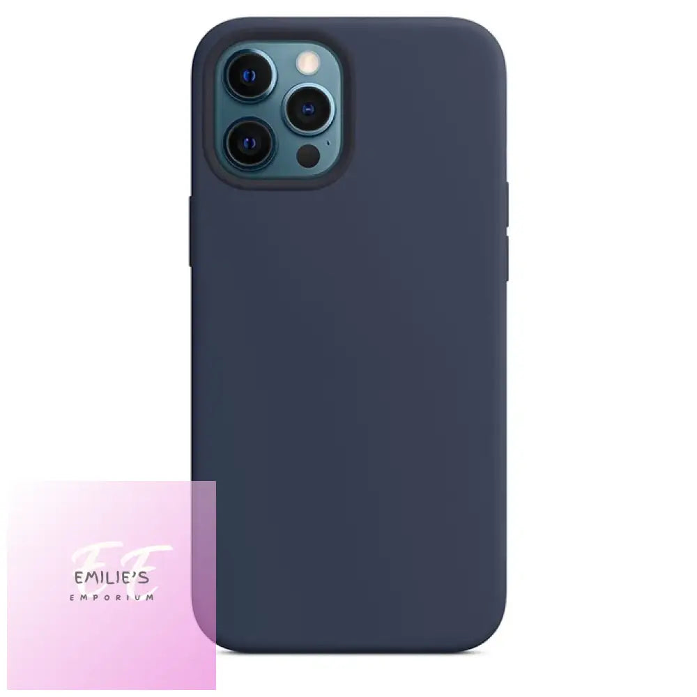 Silicone Phone Cases For Iphone - Choice Of Design And Phone Midnight Blue / 11