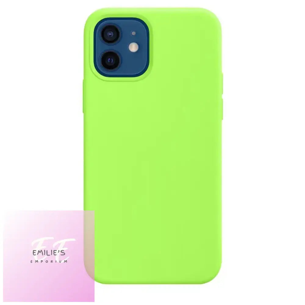 Silicone Phone Cases For Iphone Pro - Choice Of Design And Phone Fluorescent Green / 13