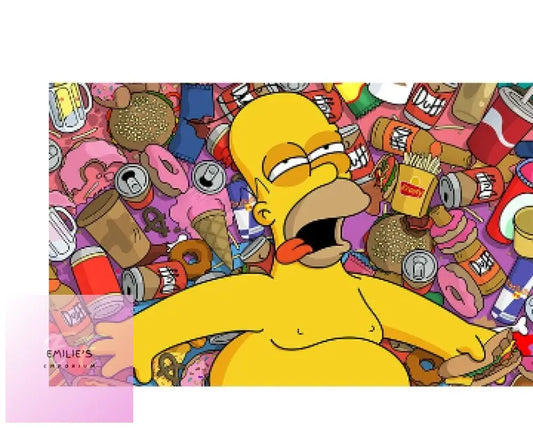 Simpsons Homer Drunk Diamond Art 20X30Cm