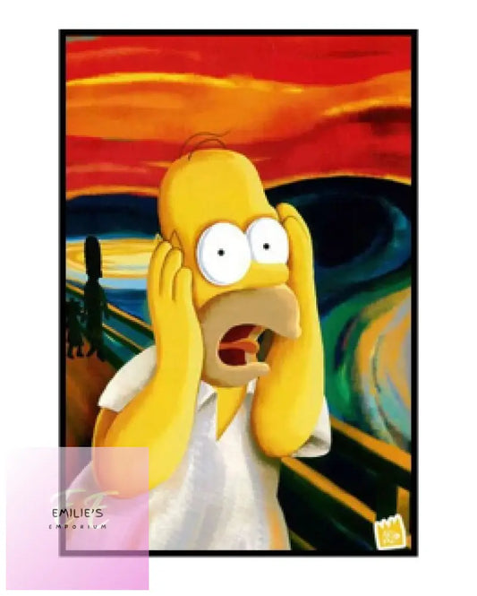 Simpsons Homer Shocked Diamond Art 20X30Cm
