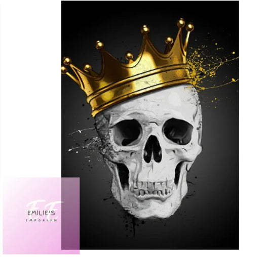 Skull Wearing Crown Diamond Art 20X30Cm