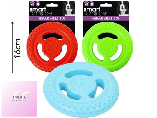 Smart Choice Rubber Wheel Dog Toy X12