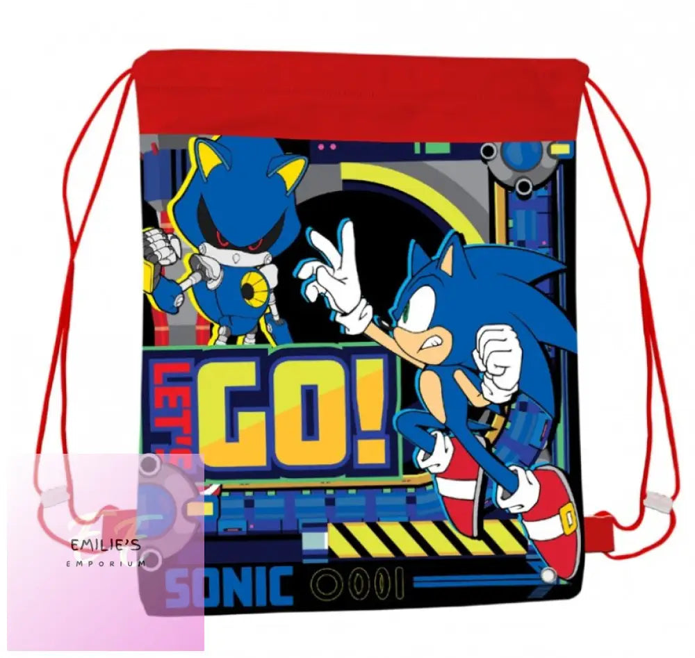 Sonic The Hedgehog Pull String Bag