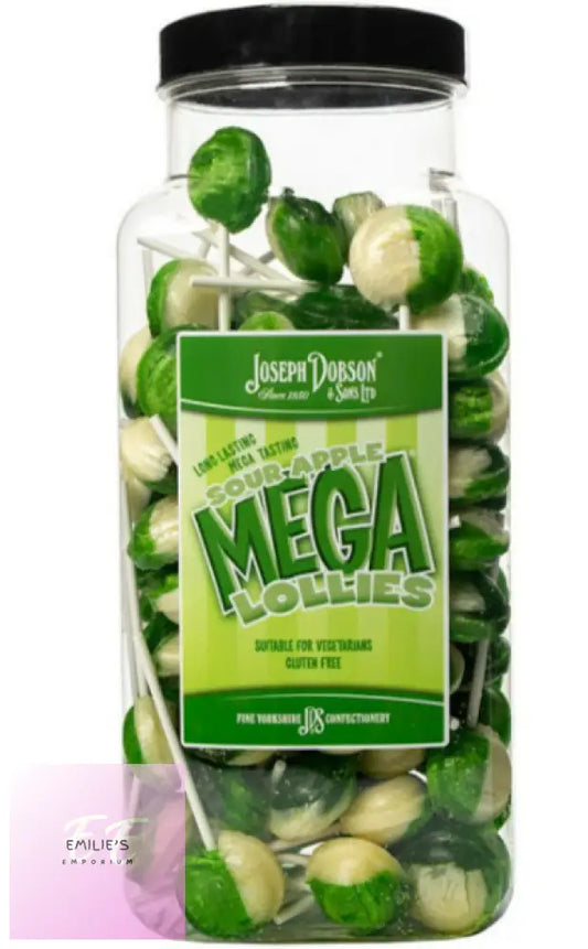 Sour Apple Mega Lolly (Dobsons) 90 Count