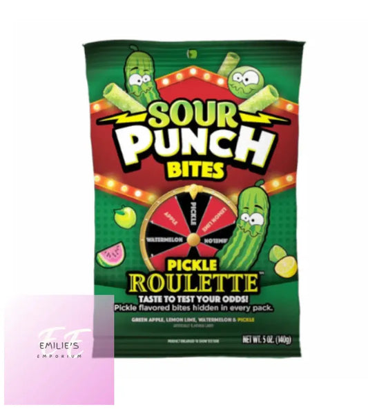 Sour Punch Bites Pickle Roulette 140G