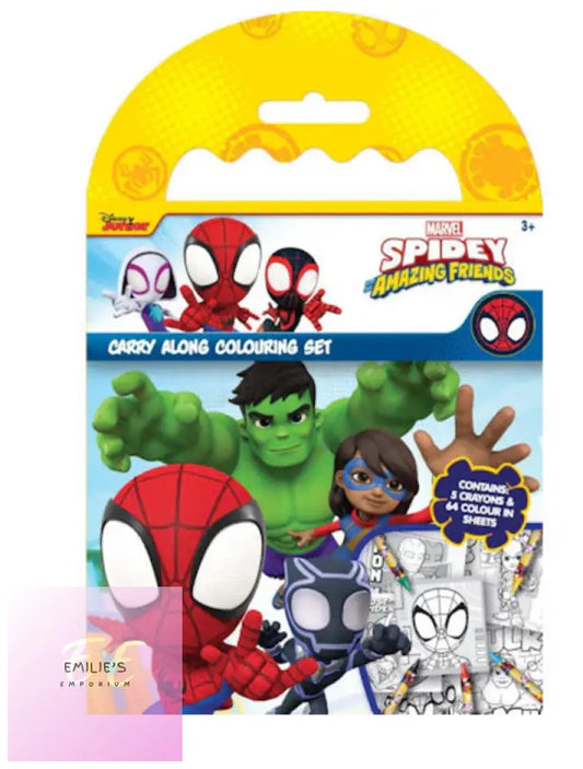 Spidey & Friends Carry Along Colouring Set