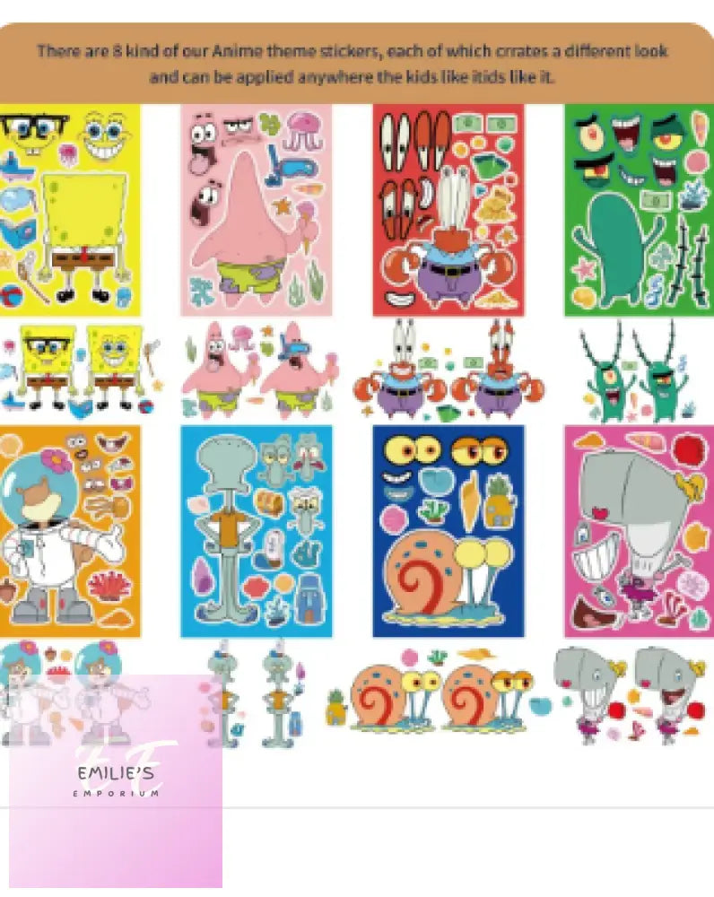 Spongebob 16Pc Stickers