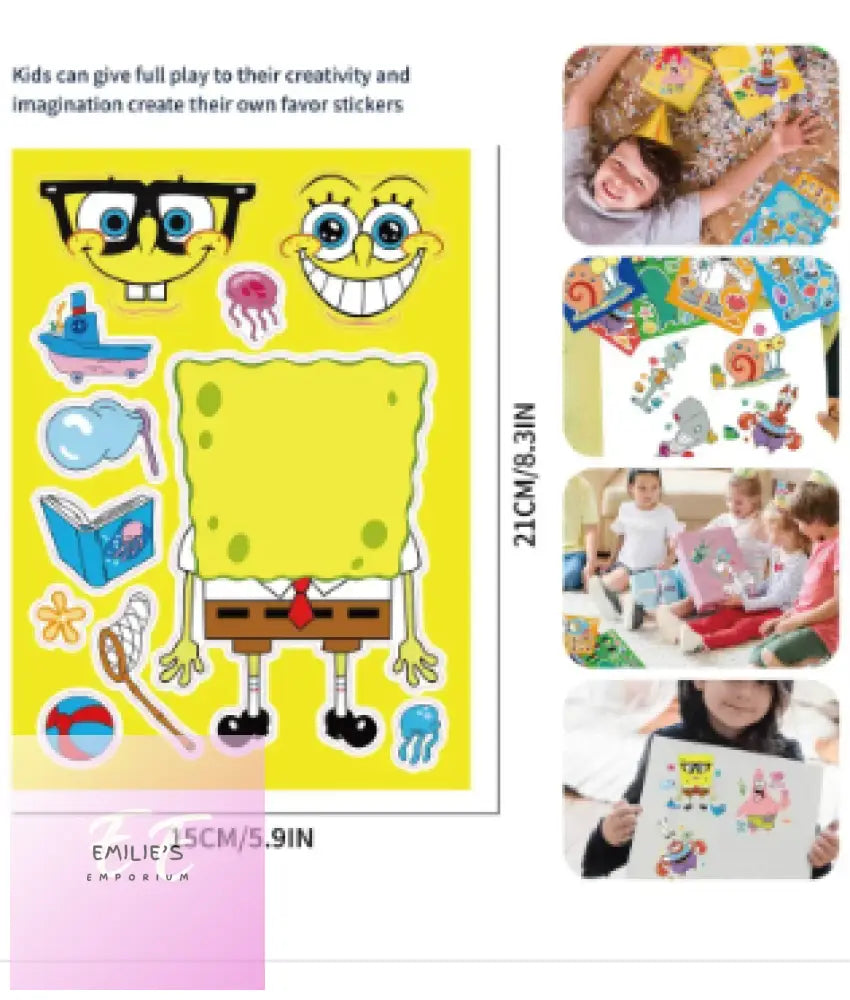 Spongebob 16Pc Stickers