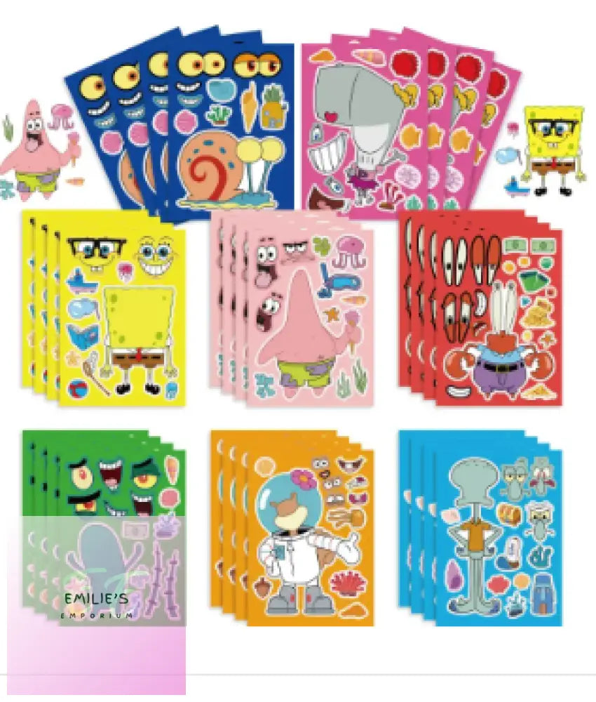 Spongebob 16Pc Stickers