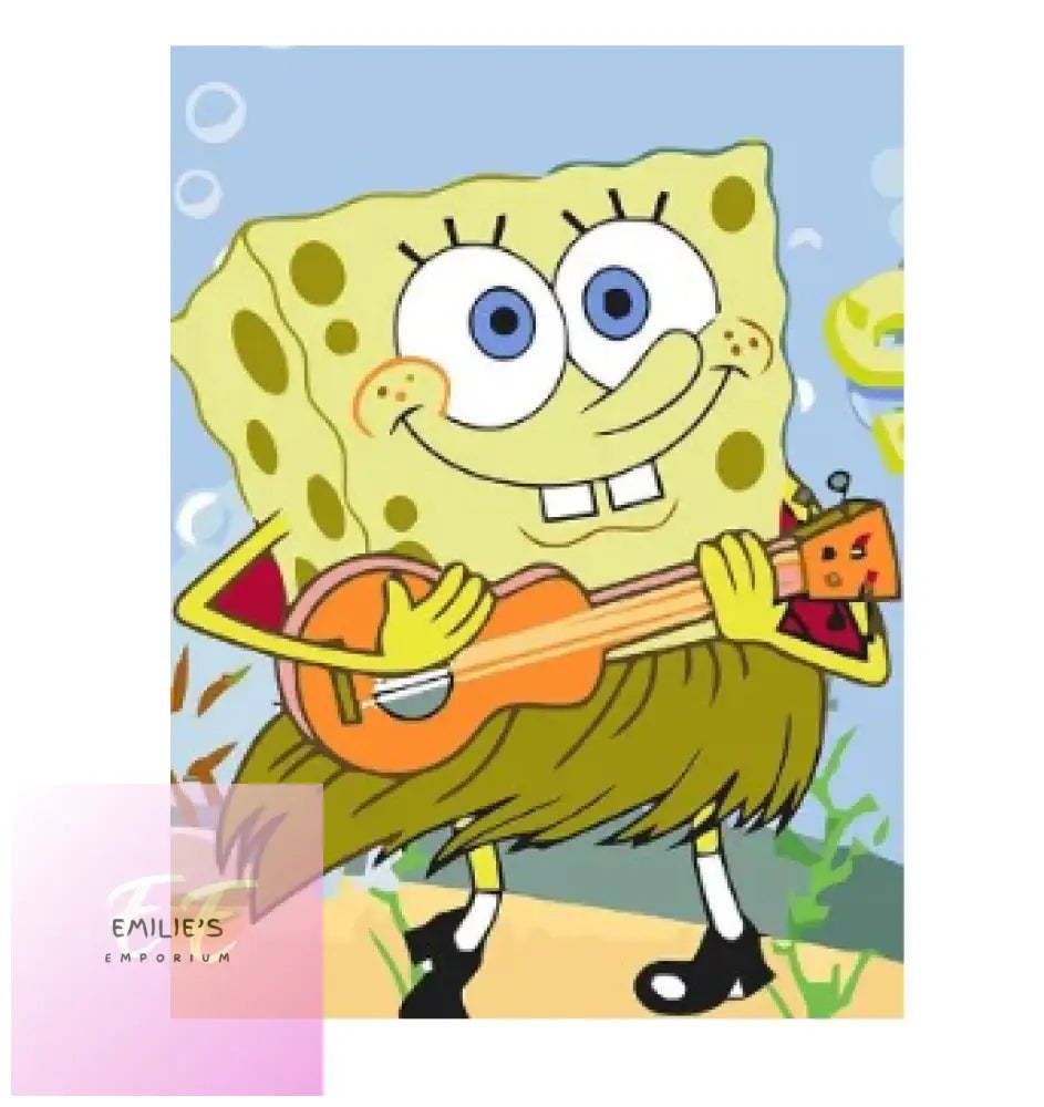 Spongebob Hula Dancing Diamond Art 20X30Cm