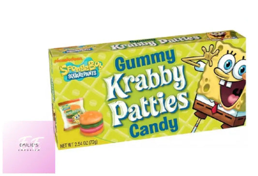 Spongebob Squarepants Gummy Krabby Patties Theatre Box 72G