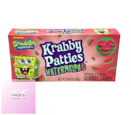 Spongebob Squarepants Gummy Krabby Patties Watermelon Theatre Box 72G