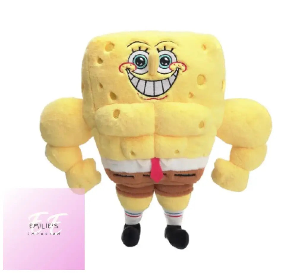 Spongebob With Big Muscles Plush Toy 30Cm