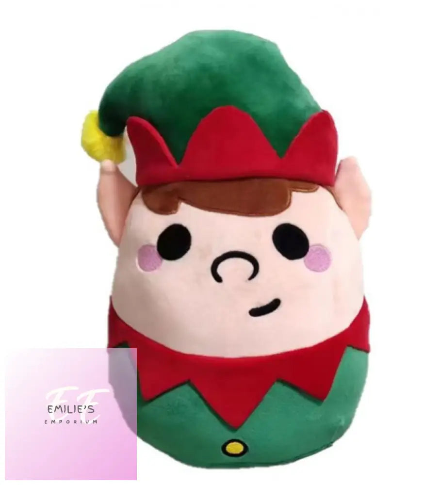 Squidglys Christmas Festive Friends Austin The Elf Plush Toy